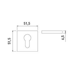 Накладка под личинку BUSSARE B0-40 W.Gold Золото