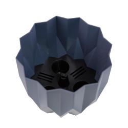 Горшок пластиковый BMC Геометрия Антрацит 3 л