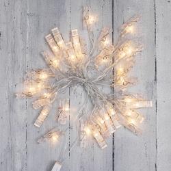 Гирлянда Нить NEON-NIGHT Прищепки 1 режим теплый белый 5 м 303-032