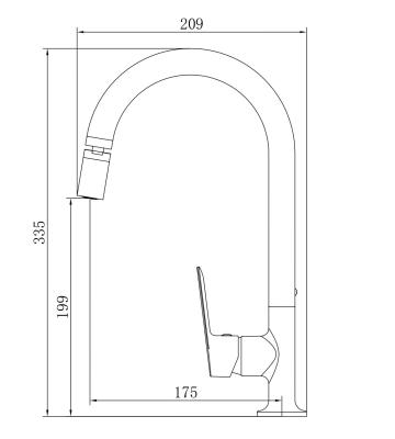 Смеситель для кухни VODA Shore SHR519AR