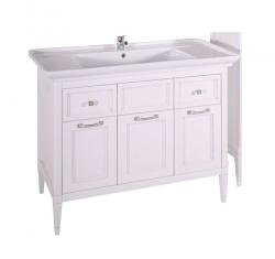 Тумба с раковиной ASB WOOD LINE Гранда 105 белый