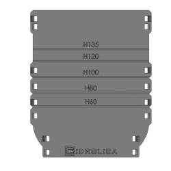 Заглушка GIDROLICA Standart 185*152*4 мм