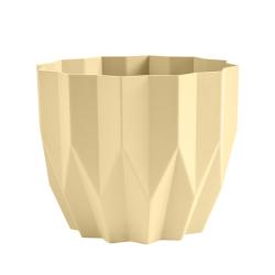 Горшок пластиковый BMC Геометрия Желтый 0,8 л