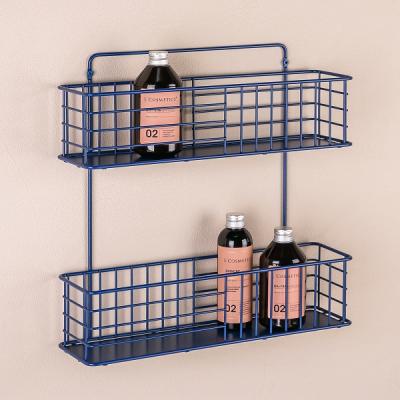 Полка для ванной WESS Infinity двойная синий