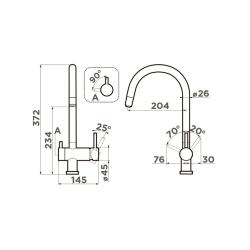 Смеситель для кухни OMOIKIRI Yamada-PA-P 4974260