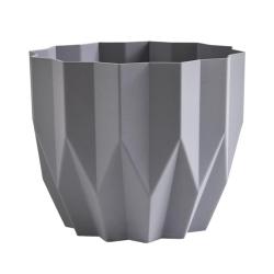 Горшок пластиковый BMC Геометрия Серый жемчуг 5,8 л