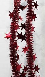 Мишура MOROZCO Млечный путь красный 2,7 м