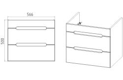 Тумба с раковиной VIANT Марсель 60