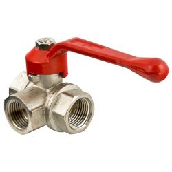 Кран шаровой VALTEC трехходовой тип L 1/2" ВР VT.360.N.04