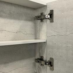 Зеркальный шкаф COMFORTY Никосия дуб белый 70*80 см 