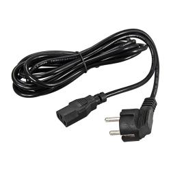 Шнур сетевой с вилкой REXANT с заземлением черный 1,8 м 11-1121