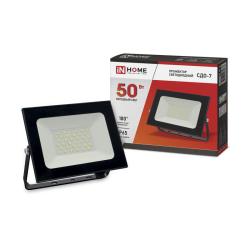 Прожектор LED IN HOME 50W черный 4690612034638