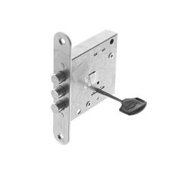 Замок врезной ЭЛЬБОР Кремень 1.04.04.К Хром