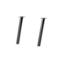 Ножка 12.1 наклон. 400мм  цв. черный муар / 2 шт