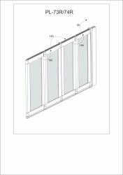 Штора на ванну VECONI Palau PL-73BR 120*150 см 