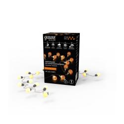 Гирлянда садовая GAUSS Solar GS034 большие шары Белый свет