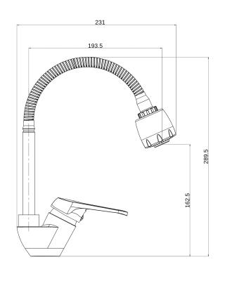 Смеситель для кухни ONE LIFE BY ORANGE OL20-402 Смеситель для кухни ONE LIFE BY ORANGE OL20-402