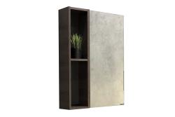 Зеркальный шкаф COMFORTY Франкфурт дуб шоколадно-коричневый 60*80 см 