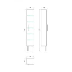Пенал КАКСА-А Verona 29,8*171,4 см