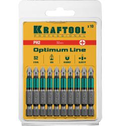 Набор бит KRAFTOOL Optimum РН2 50 мм 26122-2-50-10