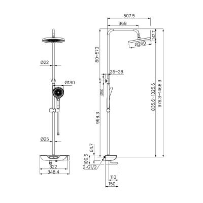 Душевая система IDDIS SpaHome SPASBBTi06 