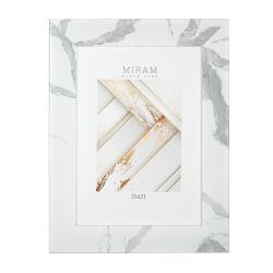 Фоторамка МИРАМ 15*21см Мрамор белый /651675-6/