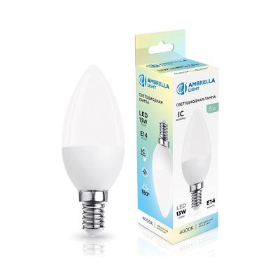 Лампа LED AMBRELLA 13W/E14/4000К свеча 371314