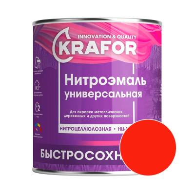 Эмаль KRAFOR НЦ-132 Красный 1,7 кг 