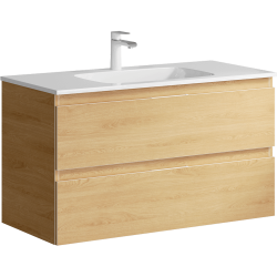 Тумба с раковиной AQWELLA Accent 100 дуб золотой