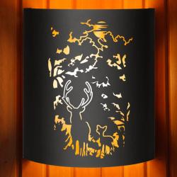 Абажур ВЕЗУВИЙ Black Олени в лесу