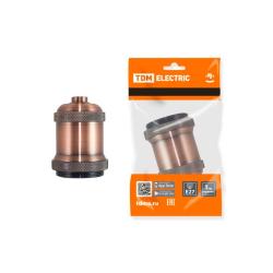 Патрон TDM Лофт Е27 металл подвесной медный