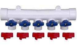 Коллектор полипропиленовый TEBO 5 выхода 40*20 мм