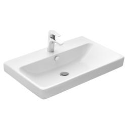 Тумба с раковиной COMFORTY Соло 70 дуб темно-коричневый