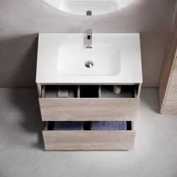 Тумба с раковиной SANCOS Libra Floor 80 дуб галифакс 
