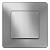 Выключатель SYSTEME ELECTRIC Blanca 1 клавиша алюминий BLNVS010103