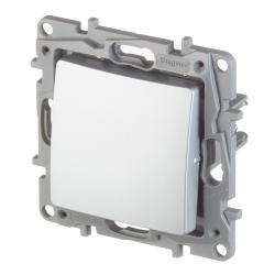 Механизм переключателя LEGRAND Etika 1 клавиша перекрестный алюминий 672409