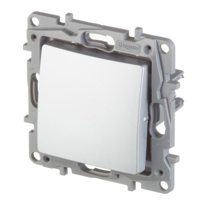 Механизм переключателя LEGRAND Etika 1 клавиша перекрестный алюминий 672409