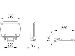 Сиденье для душа RAVAK OVO-B II Opal Black