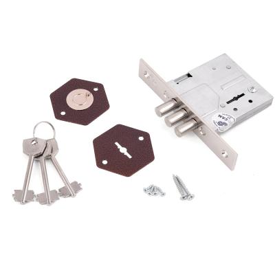 Замок врезной ПРОСАМ 8-6 Хром