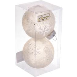 Набор шаров СЕРПАНТИН Shine Snow Sand шампань 8 см