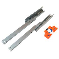 Скрытые направляющие  полн.выдвижения с доводчиком 450мм