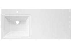 Тумба с раковиной AQUANET Токио 130 L с дверками