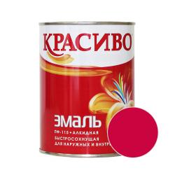 Эмаль КРАСИВО ПФ-115 Вишневый 0,8 кг