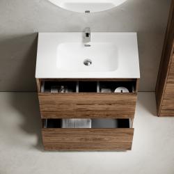 Тумба с раковиной SANCOS Libra Floor 80 дуб чарльстон