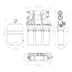 Система обратного осмоса БАРЬЕР Профи Осмо М 100