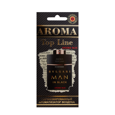 Ароматизатор автомобильный AROMA TOP LINE №29 Bvlgari man in black