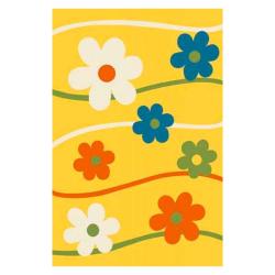 Ковер CRYSTAL 1021 YELLOW прямоугольник размер 1,0*2,0 м 