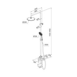 Душевая система IDDIS Aiger AIGMG3Fi06