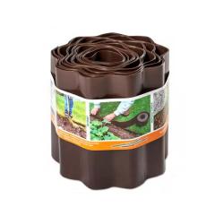 Лента бордюрная ПРОТЭКТ Гофра Коричневый 200*90000 мм