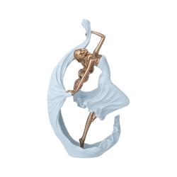 (АКЦИЯ) Cтатуэтка 17,5*7,5*29см Танцующая леди полистоун /162-1185/LEFARD/ 